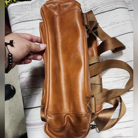 Milkmaid Goods Brooklyn Backpack in Cognac with Hattie Interior - Picture 5 of 16